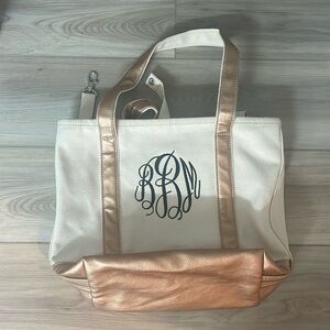 Lands end tote bag, monogrammed BBM